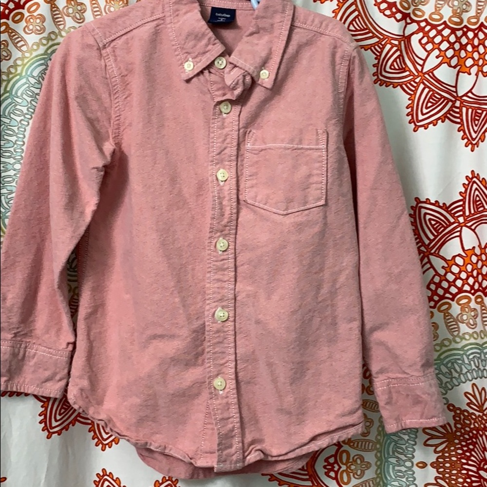 Baby Gap Toddler Boys Red Button Down Shirt